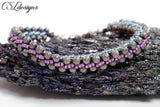 Elegant beaded kumihimo bracelet ⎮ Multicolour