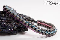 Elegant beaded kumihimo bracelet ⎮ Multicolour