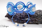 Circles macrame bracelet ⎮ Blue