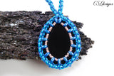 Celestial kumihimo cabochon necklace