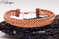 Fishtail braid wirework bracelet ⎮ Copper