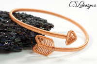 Arrow wirework bracelet ⎮ Copper