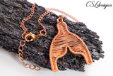 Mermaids tail wirework necklace ⎮ Silver and copper