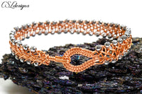 3 strand braid wire woven bracelet ⎮ Copper and silver