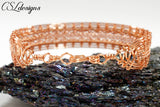 Wire woven kumihimo bracelet ⎮ Copper