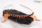 Devil horns wirework headband ⎮ Copper and silver