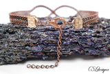 Infinity wire kumihimo bracelet ⎮ Copper oxidised