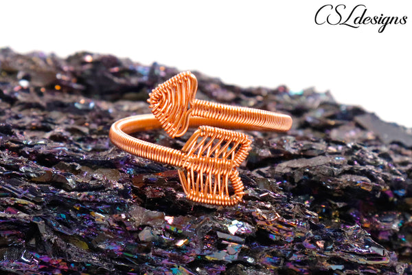 Arrow wirework ring ⎮ Copper