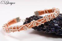 Organic vines wirework bracelet ⎮ Copper and silver