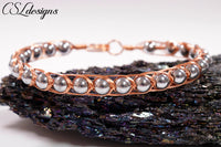Egyptian style wirework bracelet ⎮ Copper and silver