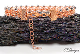 Edgy wire kumihimo bracelet ⎮ Copper and silver