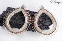 Astral viking knit wirework earrings