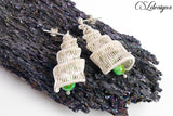 Seashell wirework earrings