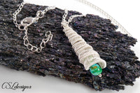 Seashell wirework necklace