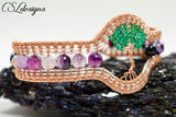 Tree of life wirework bracelet ⎮ Purple