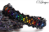 Rainbow kisses beaded kumihimo bracelet ⎮Rainbow