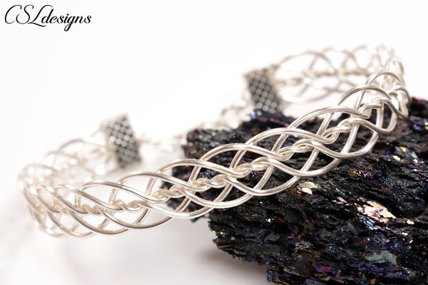 Triple twist wirework bracelet ⎮ Silver