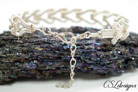 3D hearts wirework bracelet ⎮ Silver