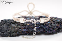 Celtic infinity wire kumihimo bracelet ⎮ Silver
