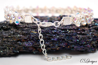 Blingy wire kumihimo bracelet ⎮ Silver