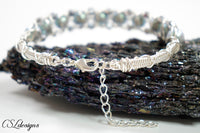 Kisses wirework bracelet ⎮ Silver and grey