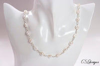 Pearl necklace ⎮ Silver and pearl